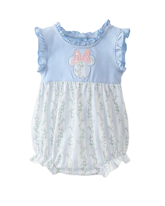 Blue Character Applique Bubble