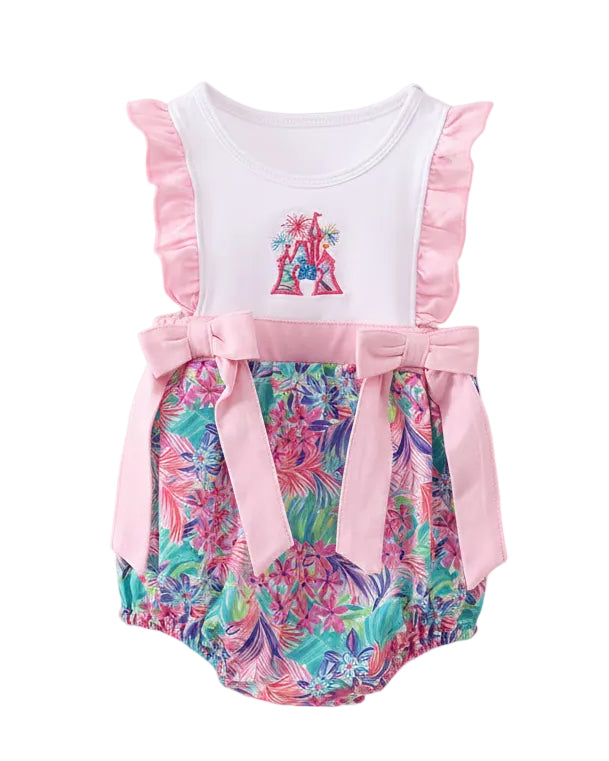 Pink Castle Applique Bubble