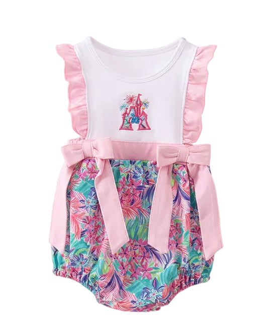 Pink Castle Applique Bubble