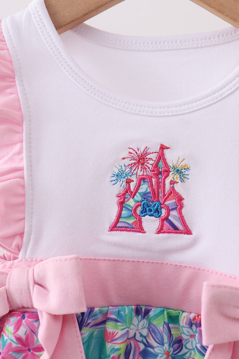 Pink Castle Applique Bubble