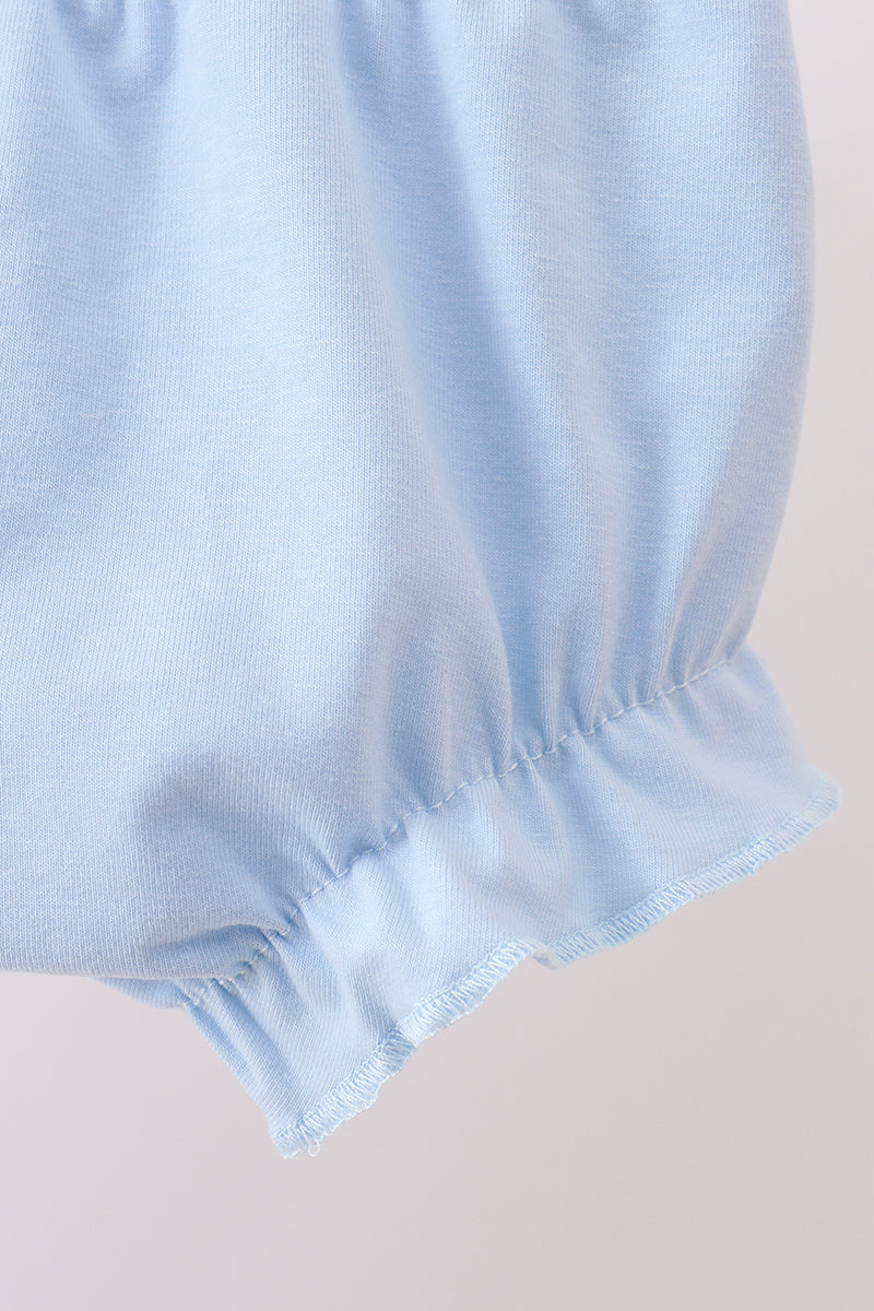 Blue Floral Bow Bloomer