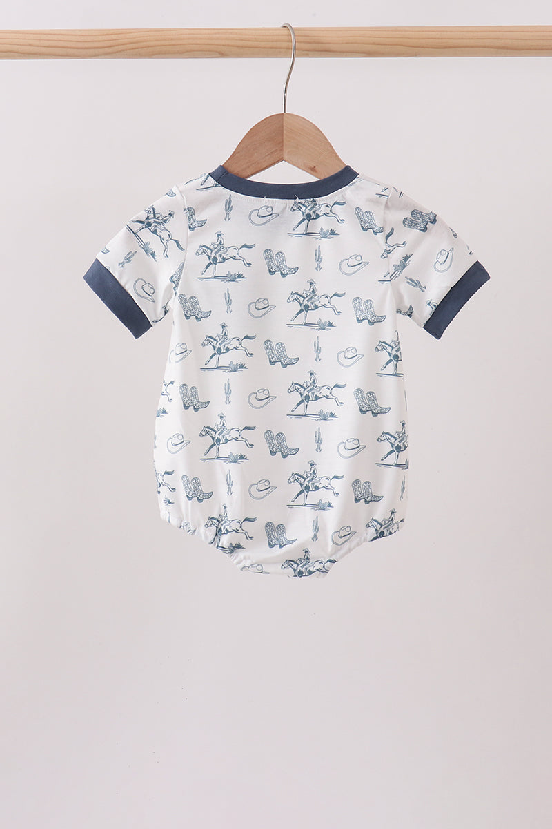 Boy's Blue Cowboy Bubble