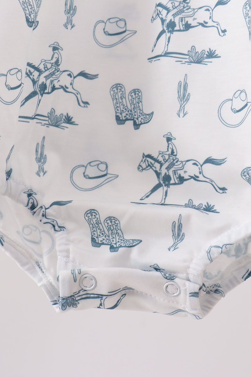 Boy's Blue Cowboy Bubble