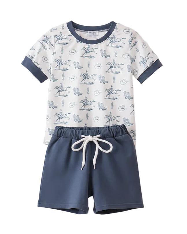 Boy's Cowboy Short Set