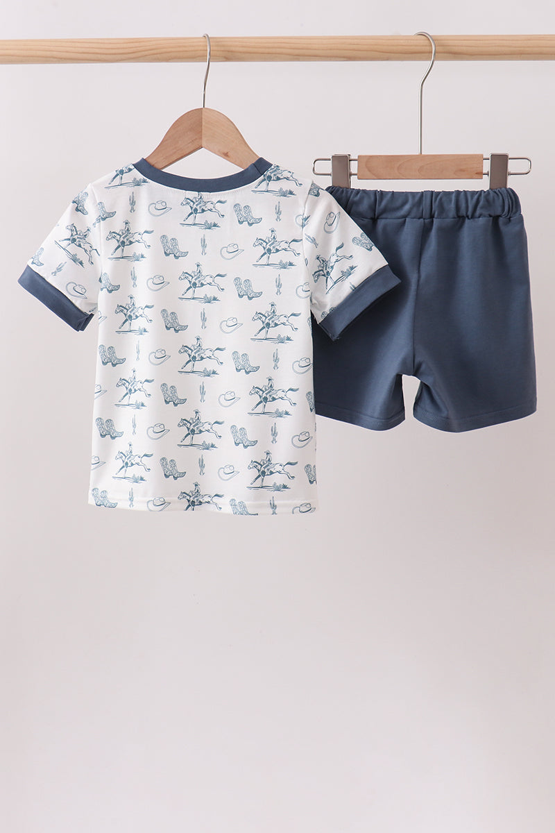 Boy's Cowboy Short Set
