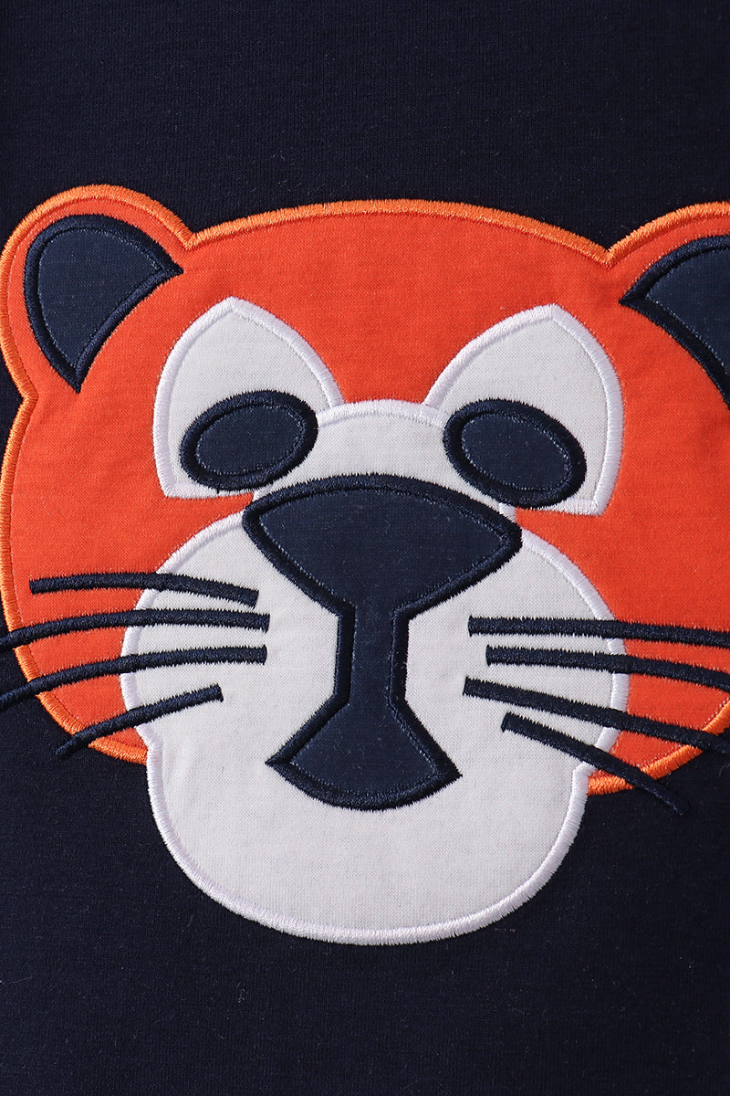 AU Tiger Applique Short Set