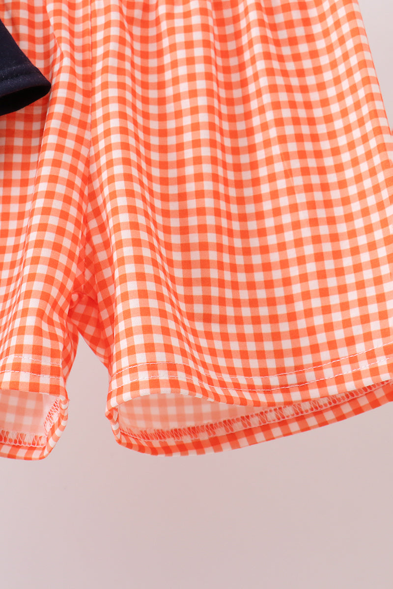 AU Tiger Applique Short Set