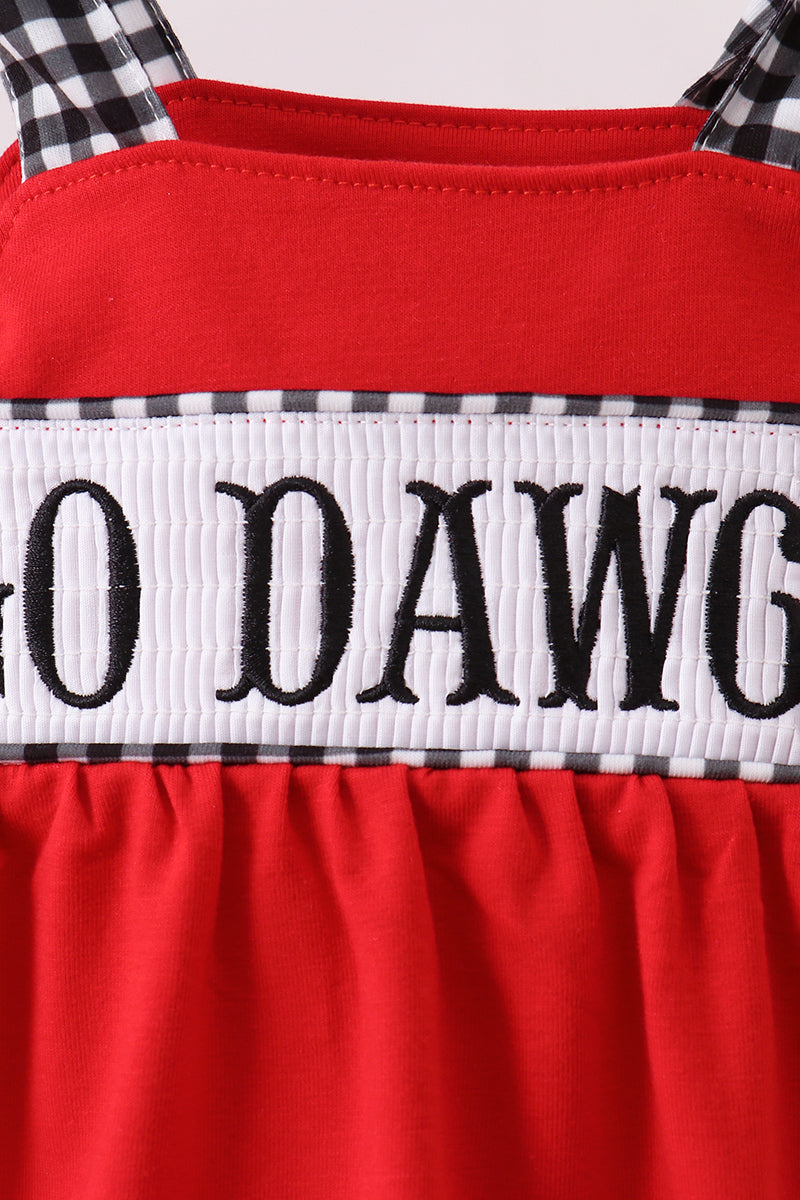 Georgia Go Dawgs Applique Bubble