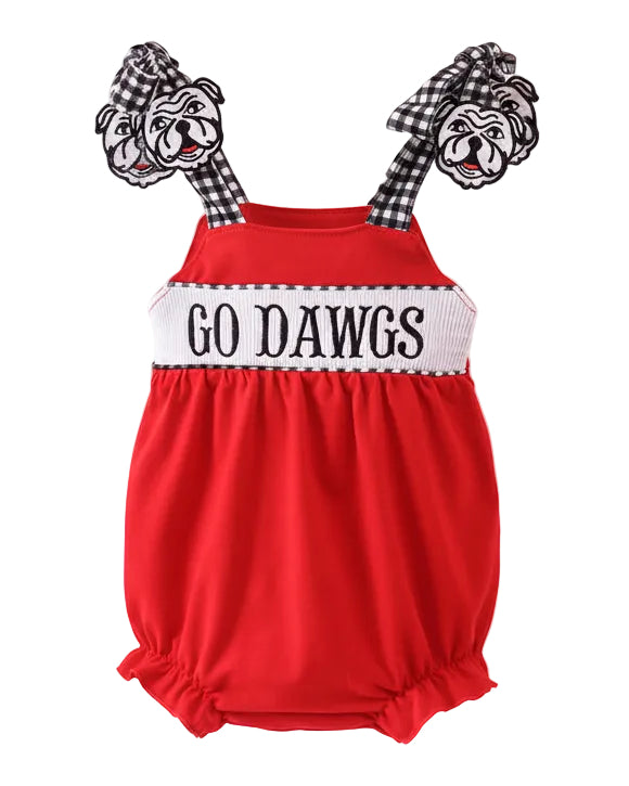 Georgia Go Dawgs Applique Bubble