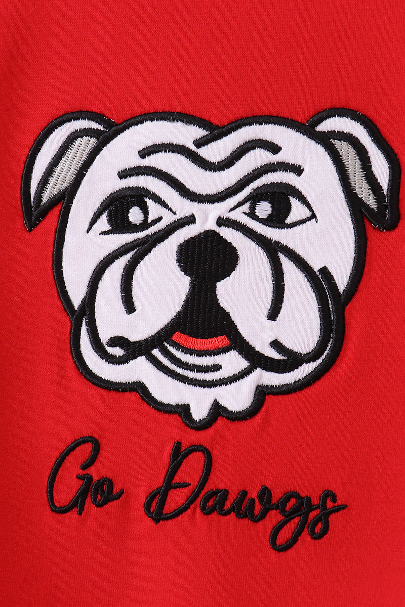 Georgia Go Dawgs Applique Romper