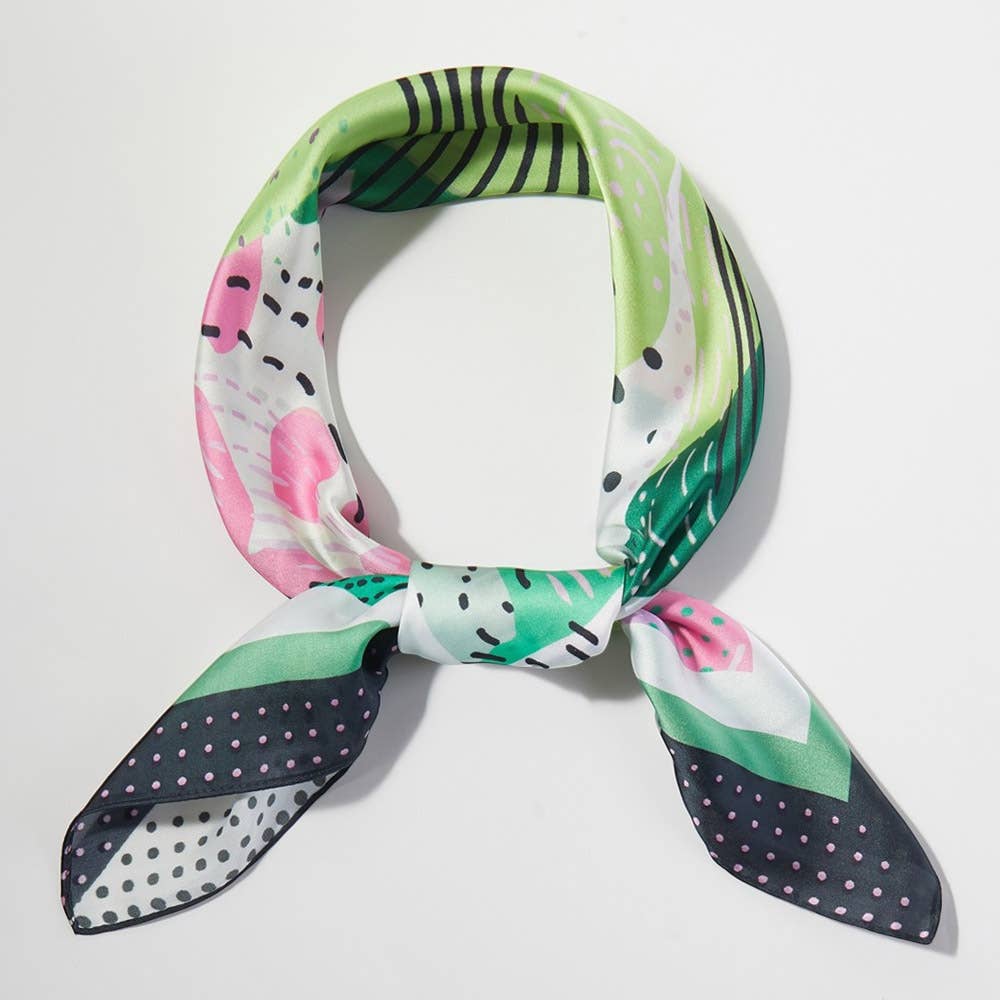 Abstract Print Bandana Scarf