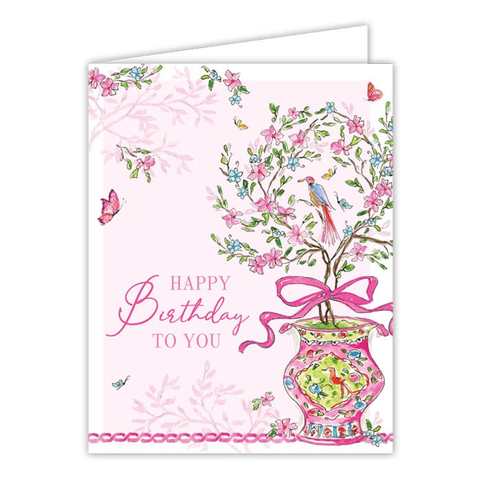 Happy Birthday Enchanted Garden Card