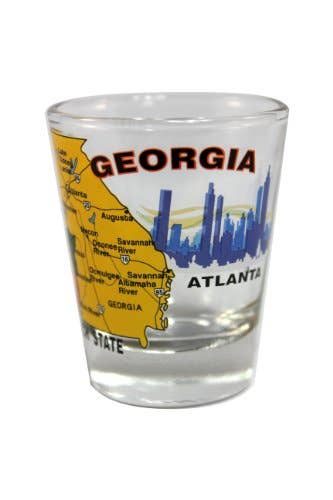 Georgia State Shot Glass 2 oz