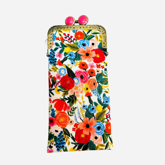 Kiki & Syds Eyeglass Case - Petite Garden Party Cream