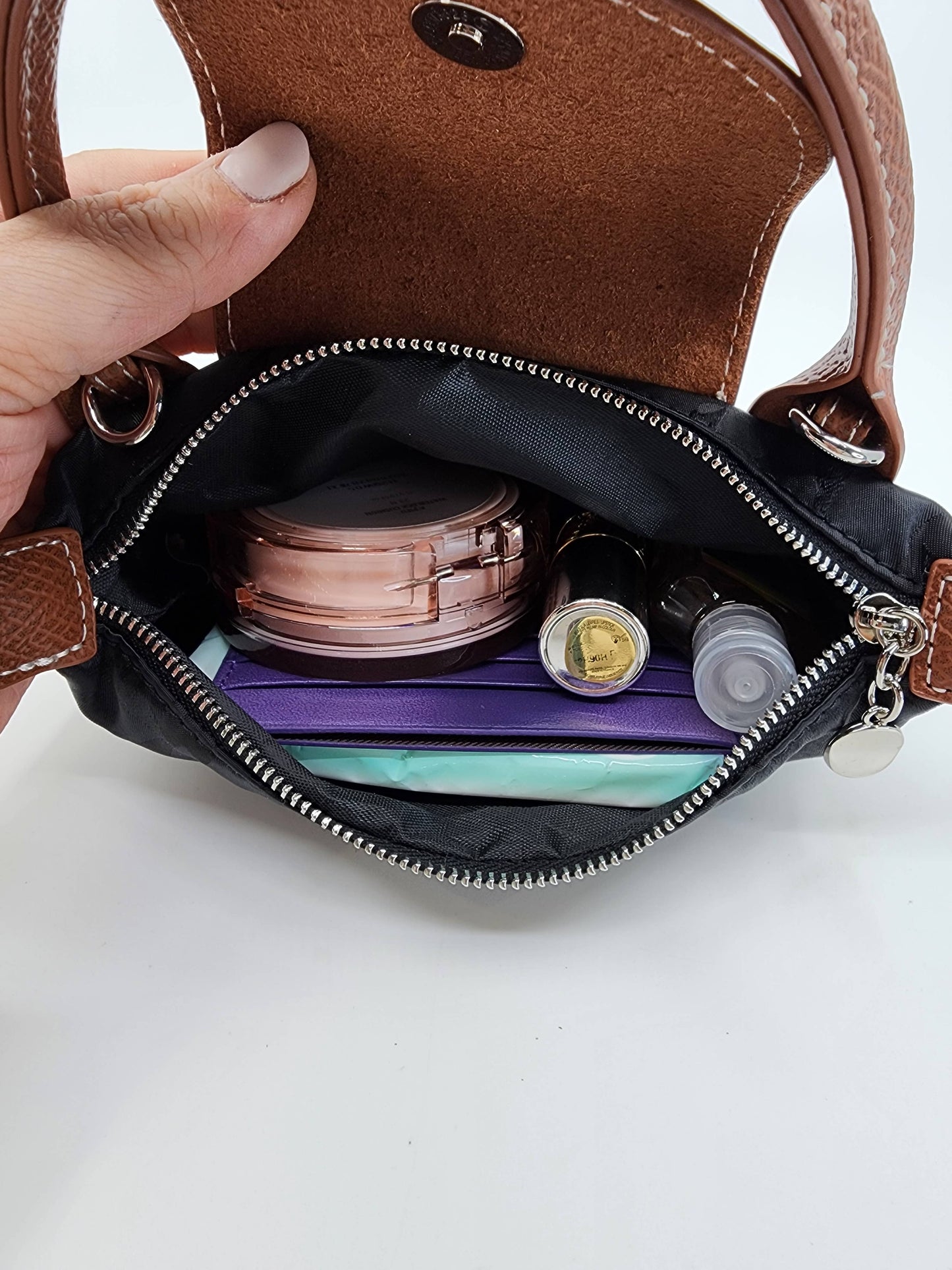 Nylon Star Mini Flap Crossbody Bag