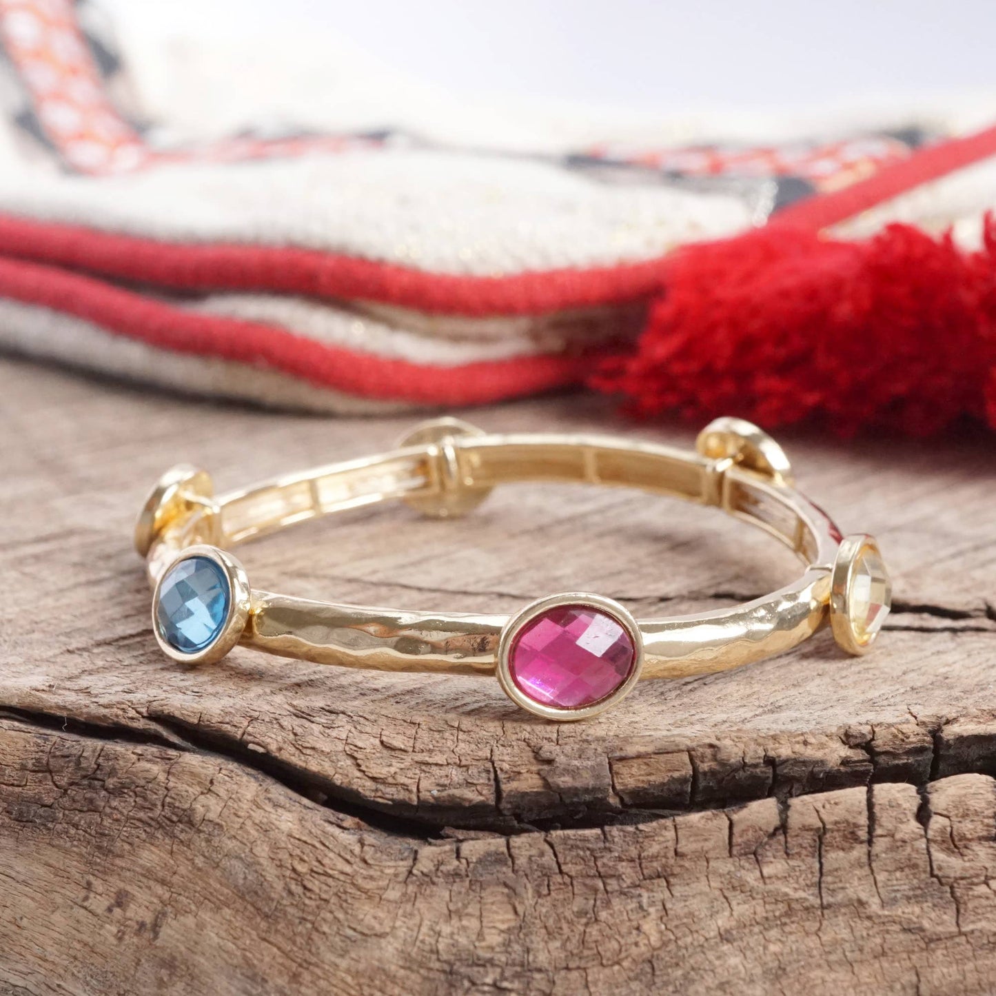 Jeweled Golden Bangles