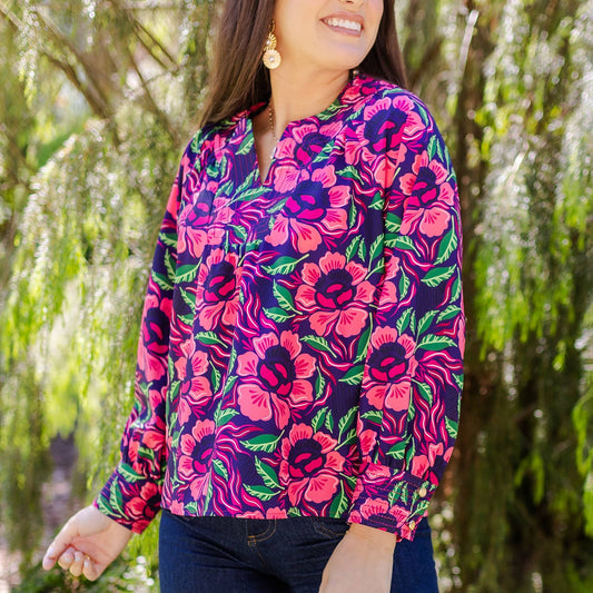 Sienna Lovestruck Navy Top