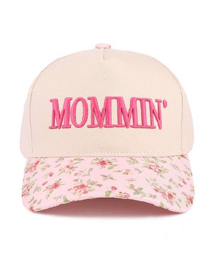 Mommin' Two Tone Floral Hat – Burning Red Boutique