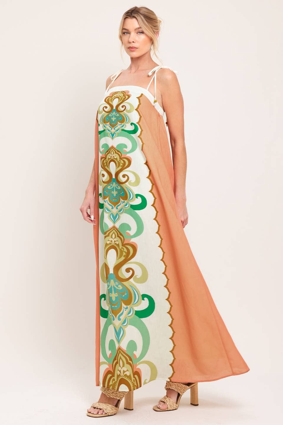Resort Chic Printed Maxi Dress