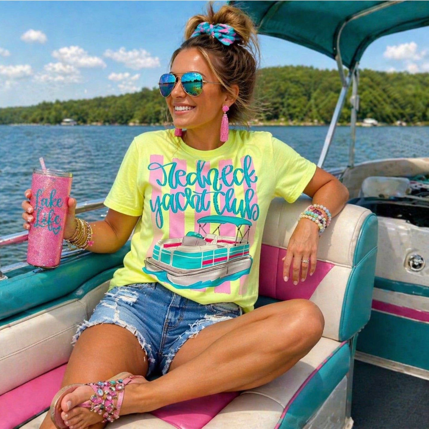 Yacht Club Shirt Comfort Color Lake Tee Boating T-Shirt