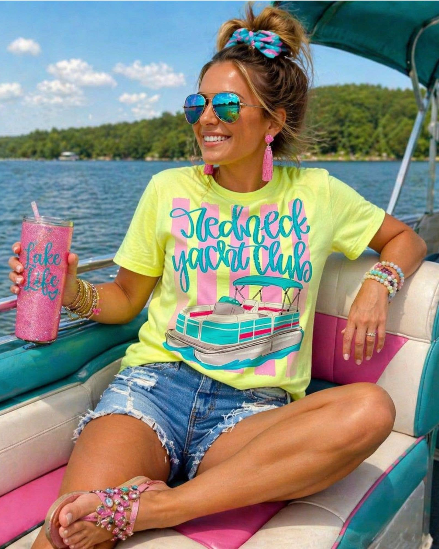 Yacht Club Shirt Comfort Color Lake Tee Boating T-Shirt