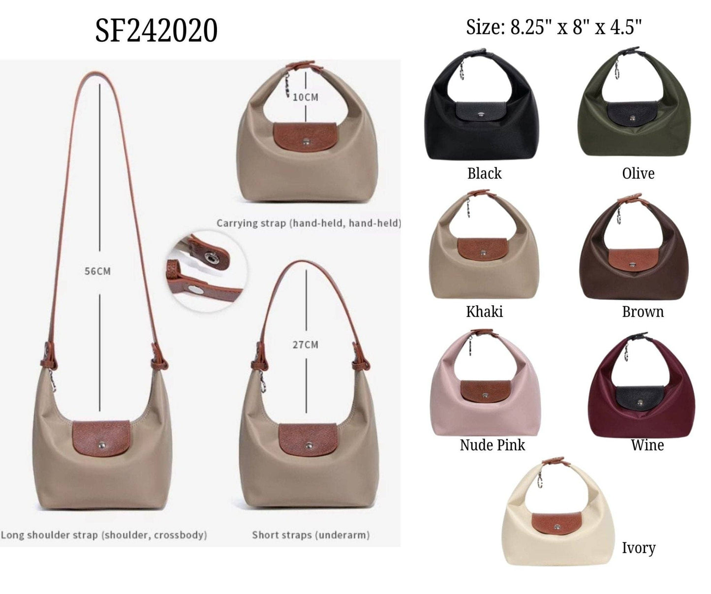 Nylon Medium Crossbody/Shoulder Bag