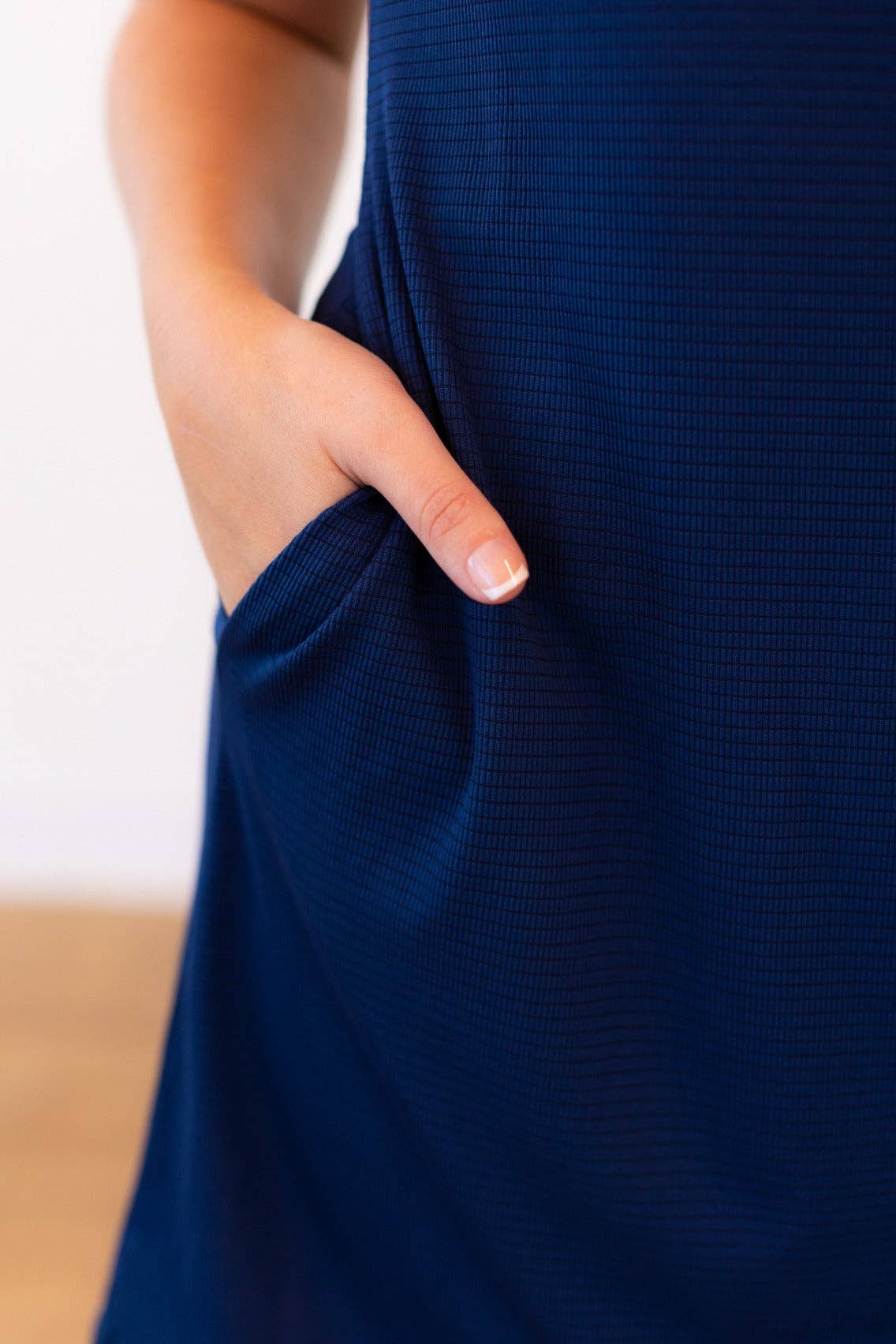 Curvy Athletic Navy Dress