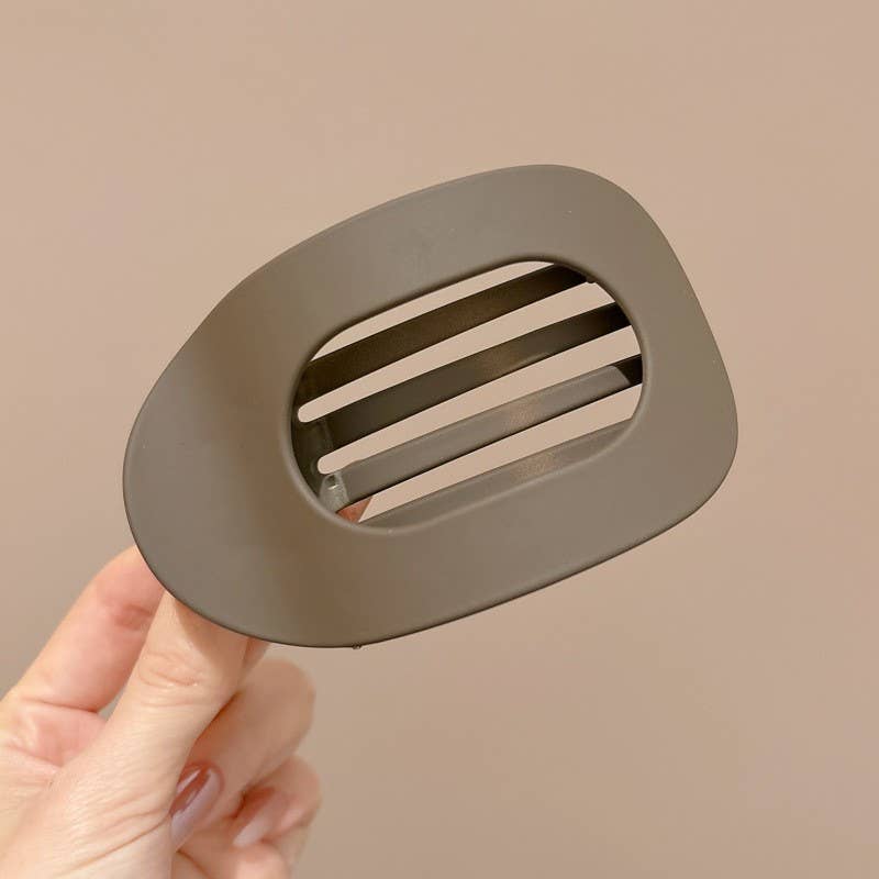Jumbo Lay Flat Oval Hair Claw Clips
