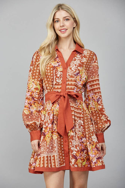 Fall For Me Shirt Dress