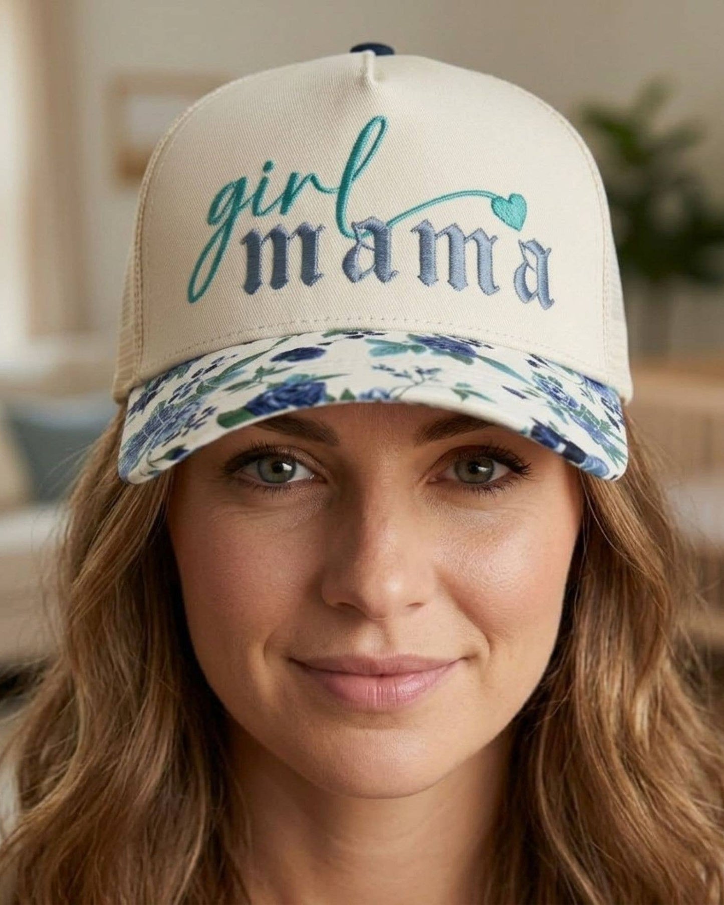 Girl Mama Embroidered Trucker Hat