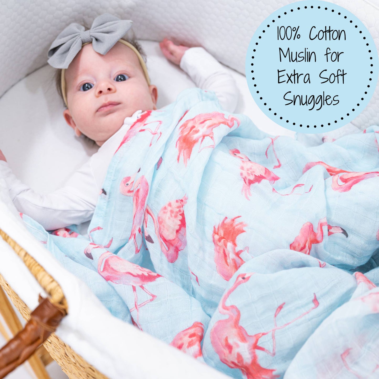 Flamingo Baby Muslin Swaddle Blanket