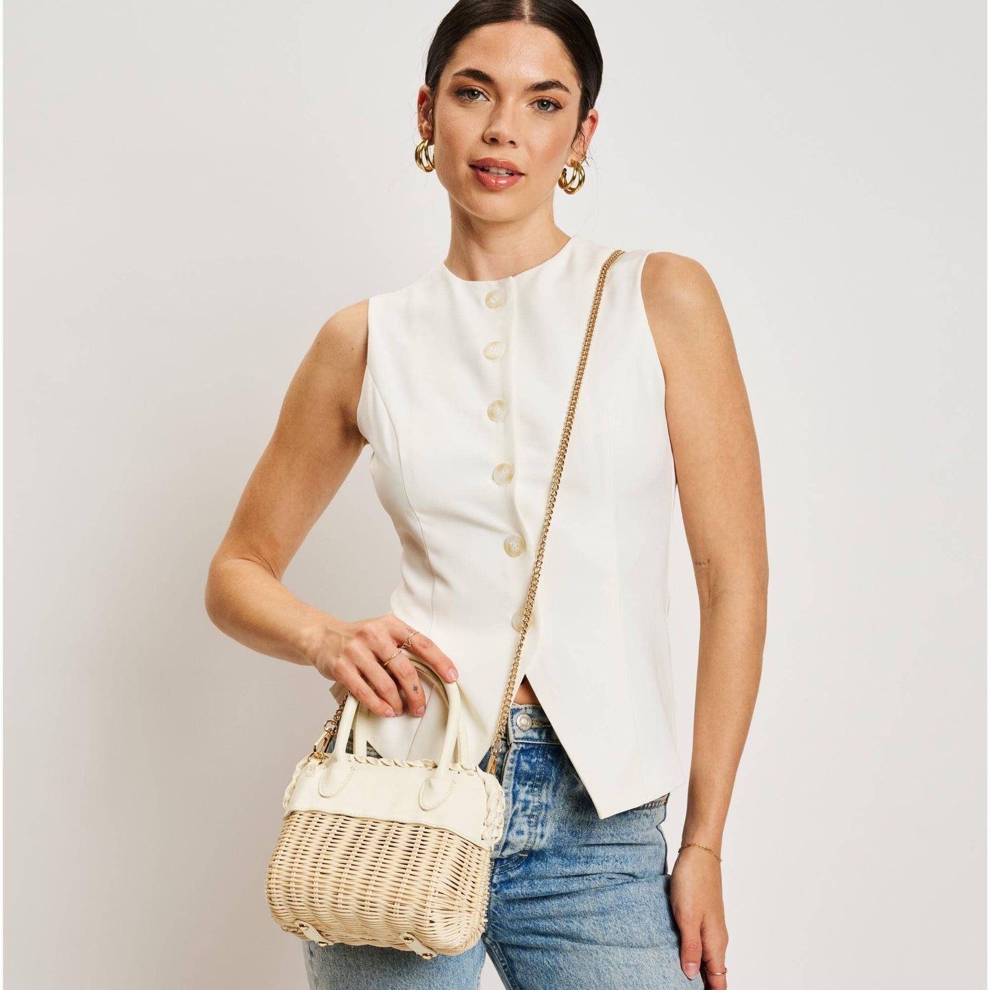 Maya Crossbody Natural White