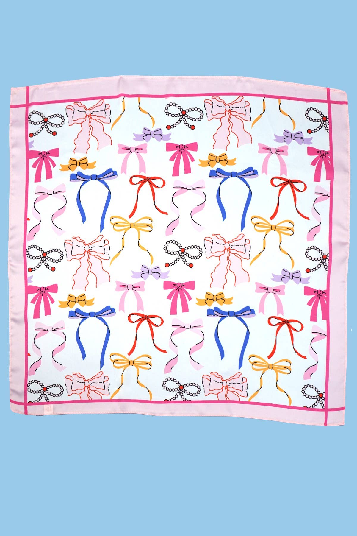 Bow Print Bandana Scarf