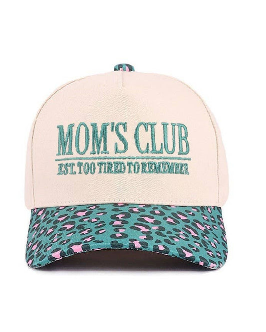 Mom's Club Two Tone Canvas Cotton Cap