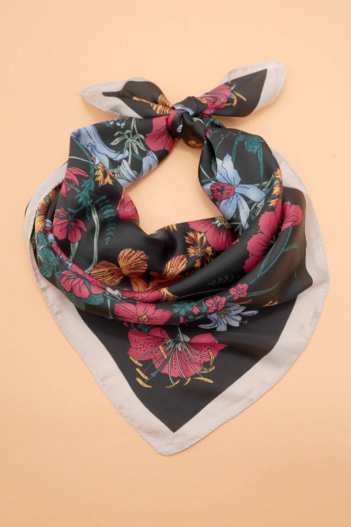 Large Print Floral Bandana Scarfs