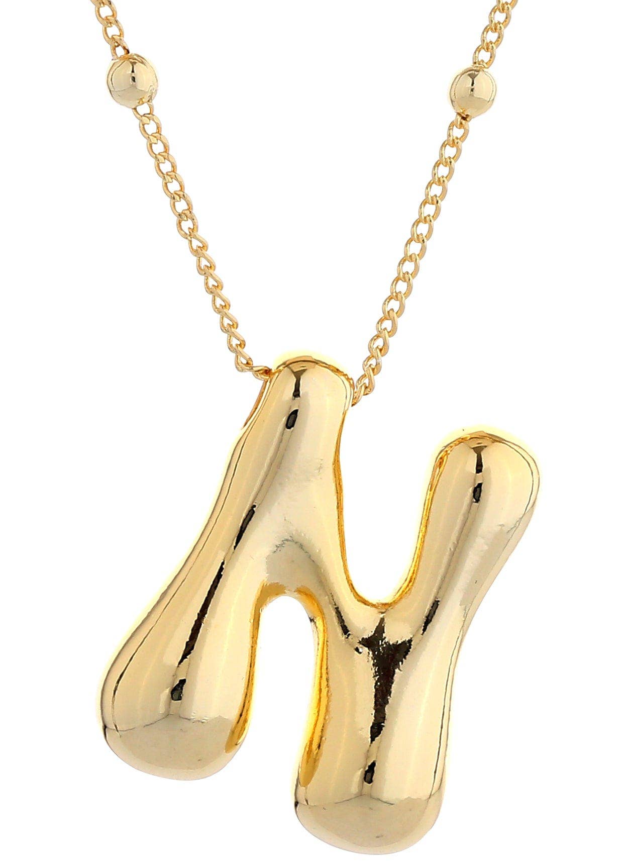 Bubble Initial Necklace