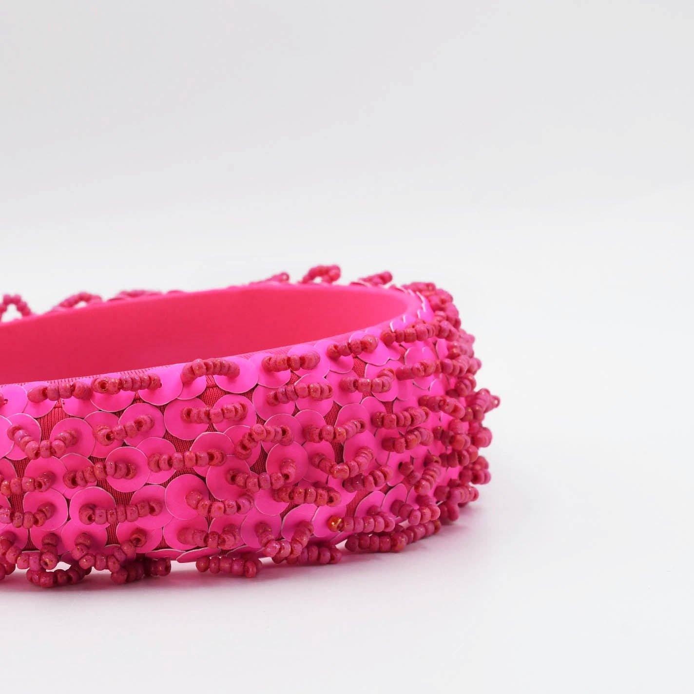 Beaded Bliss Hot Pink Headband