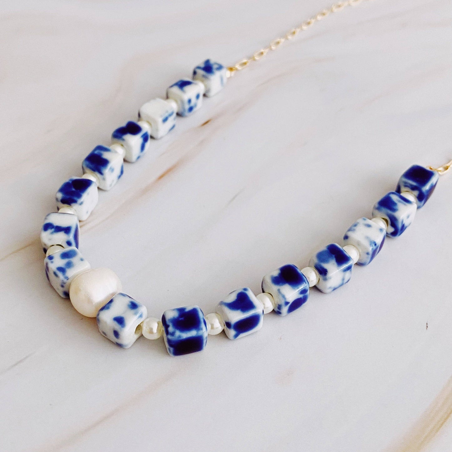 Santorini Touch Freshwater Pearl Necklace