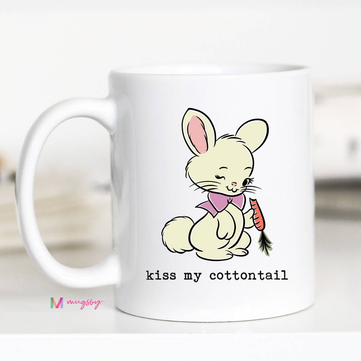 Kiss My Cottontail Easter Coffee Mug