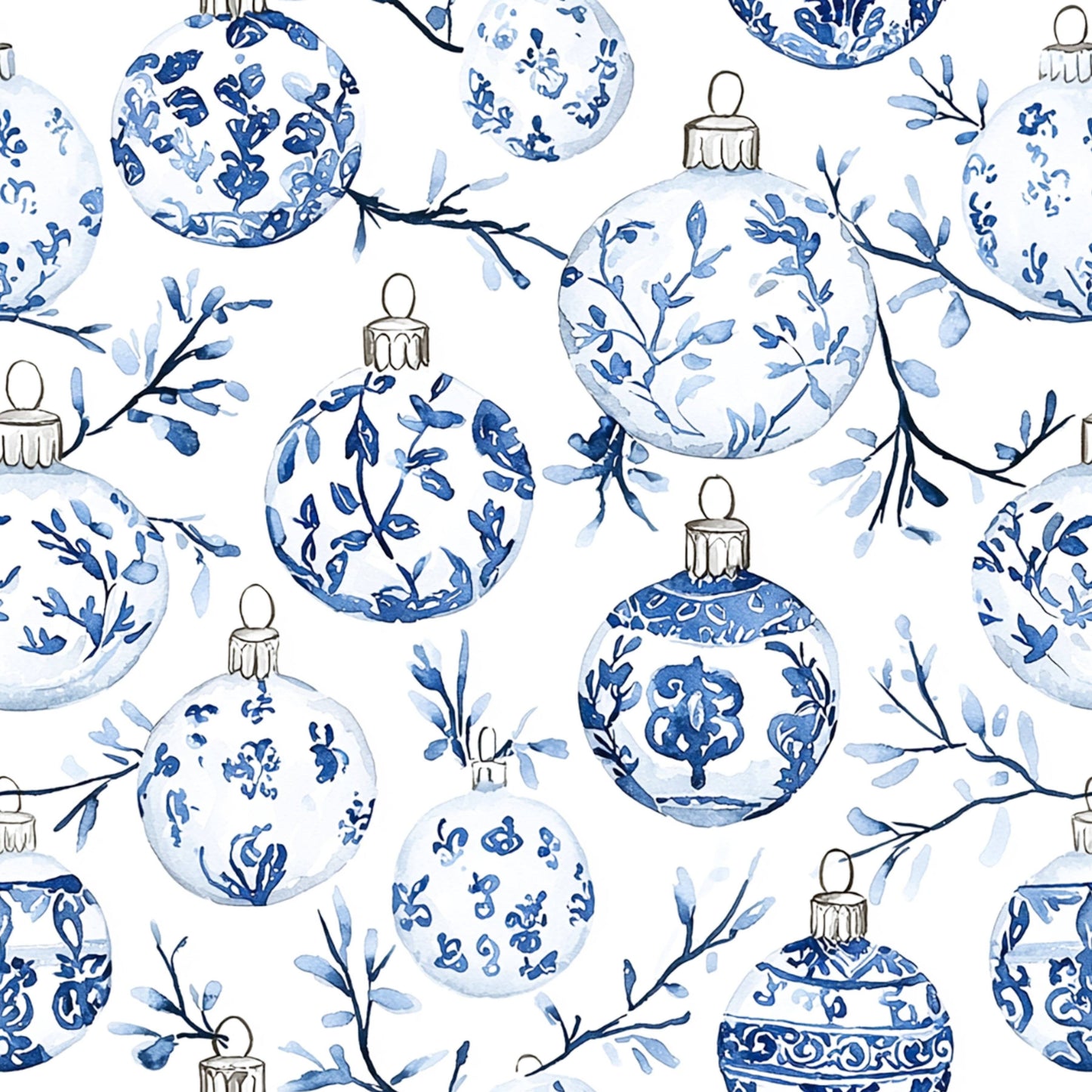 Limited Edition Blue Ornaments- Prosecco Collection