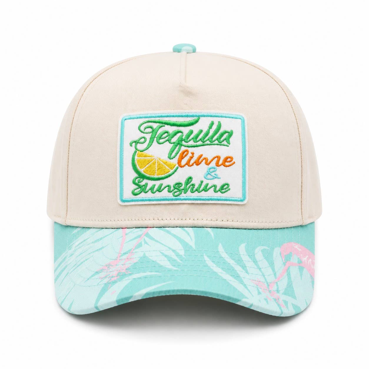 Tequila Lime Sunshine Embroidered Patch Trucker Hat