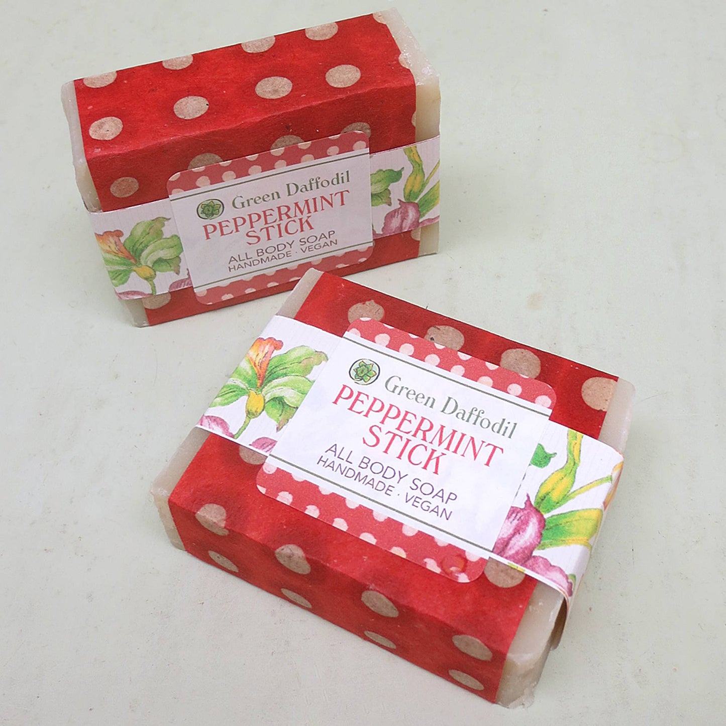 Peppermint Stick Soap & Washcloth Gift Set