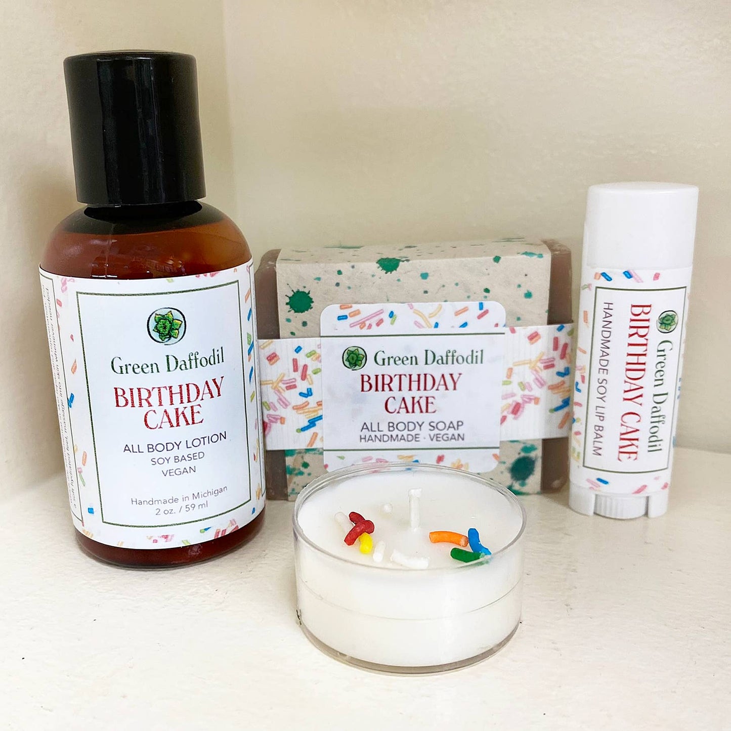 Birthday Cake Organdy Gift Set