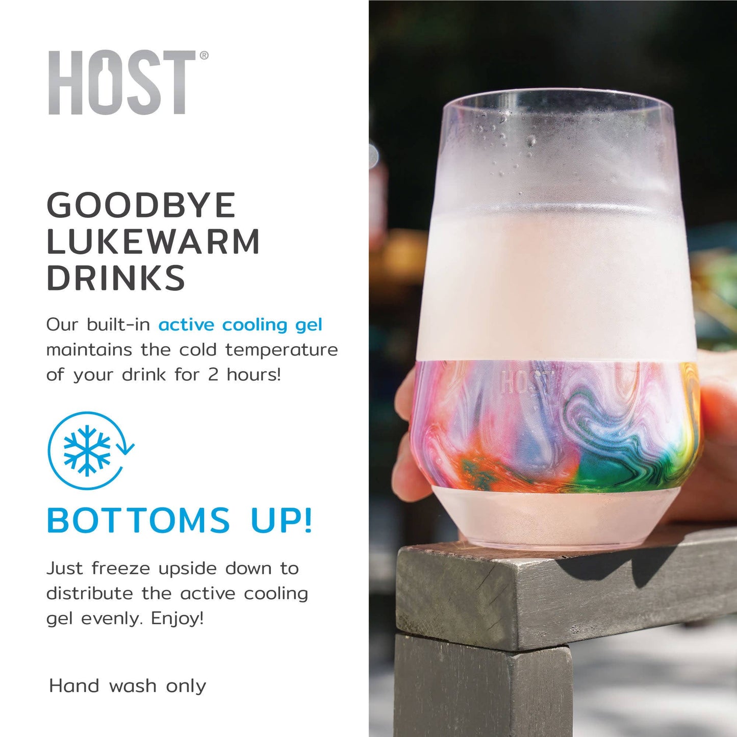 Unicorn Swirl Wine FREEZE™ XL Cooling Cup
