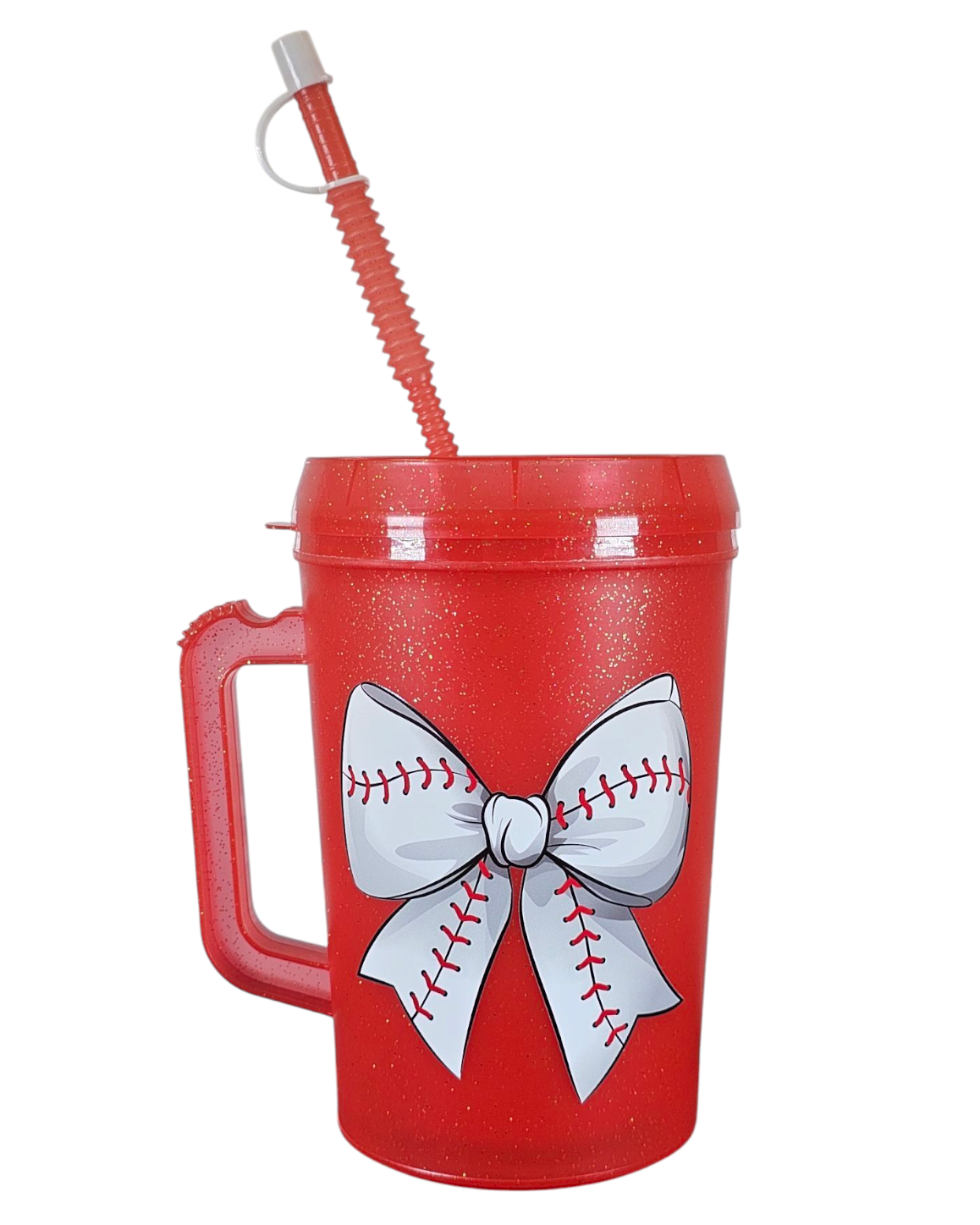 Baseball Bow Mega Mug 34oz