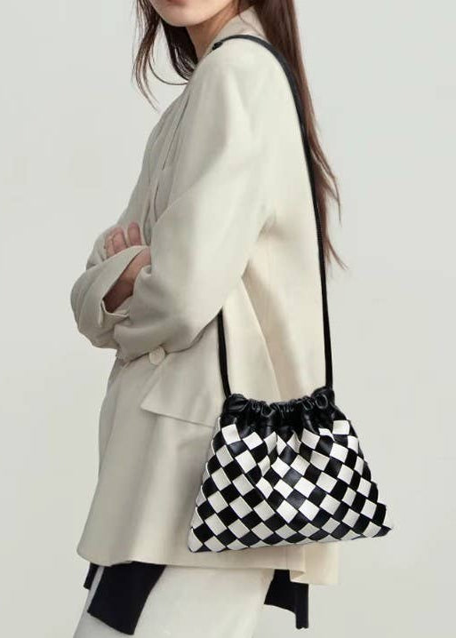 Sand Mini Woven Draw Shoulder Mobile Bag
