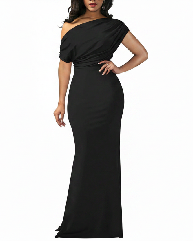 Mermaid Off Shoulder Full Length Dress