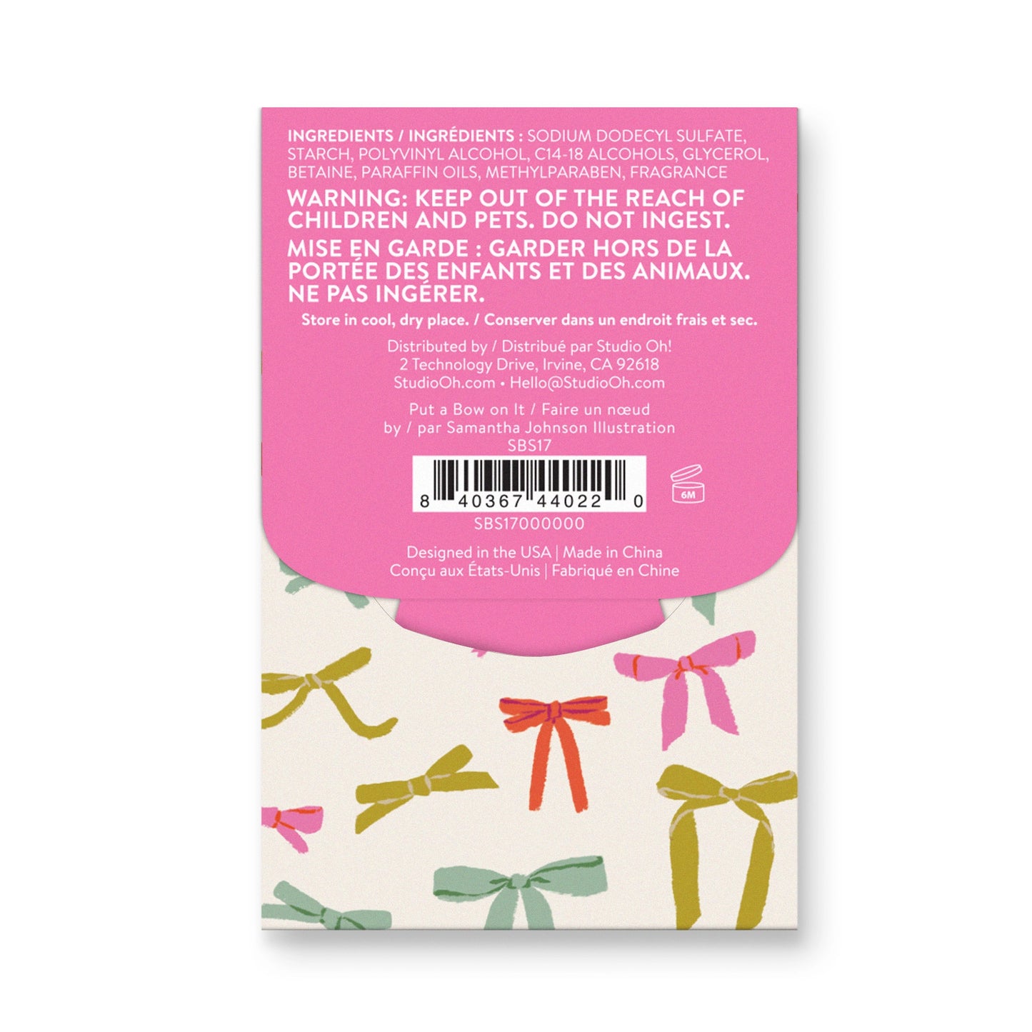 Put A Bow On It Single-Use Soap Sheets