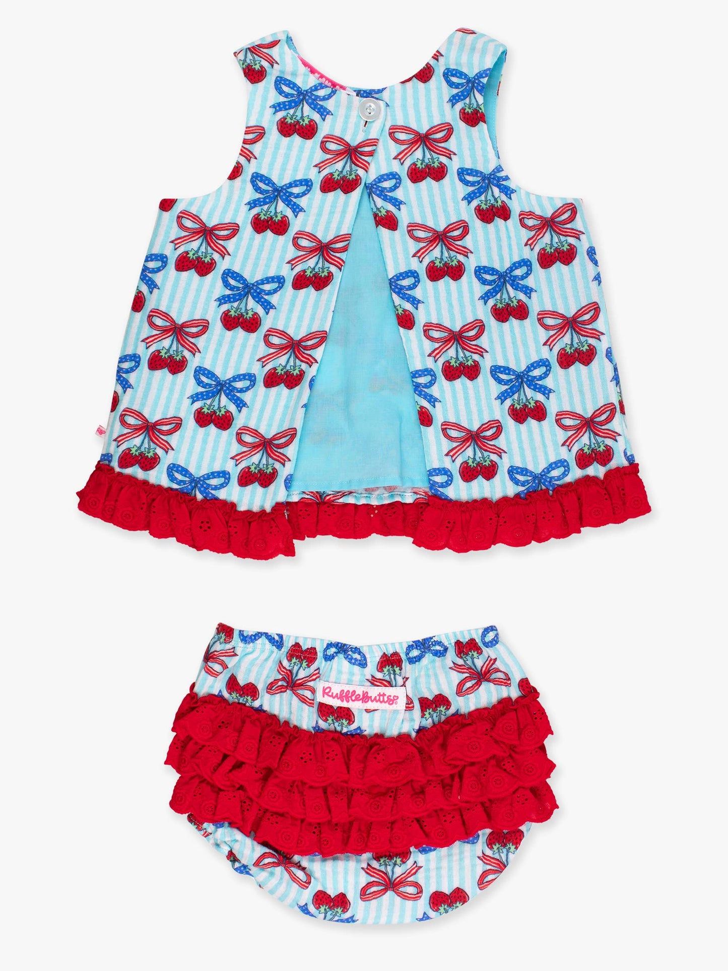 Berries & Bows Cotton Swing Top & Bloomer Set