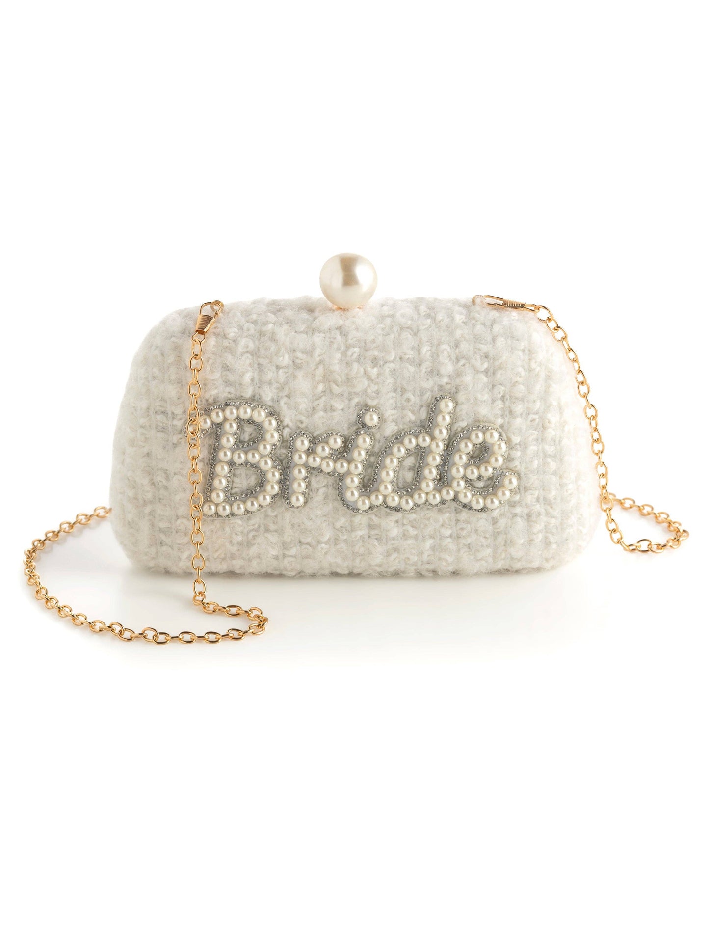 I'm The Bride Pearl Clutch